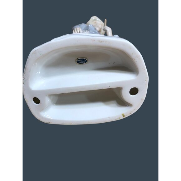 Vintage Cowboy Fine Porcelain Figurine Sculpture Hat Cigar Rope Japan Western De - Picture 15 of 16